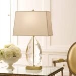 Glass Base Indoor Table Lamp