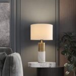 Modern Marble Table Decoration Lamp With LED Light Bulb