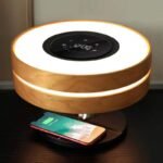 Bedside Light with Wireless Charger and Bluetooth Speaker Indoor Table Lamp