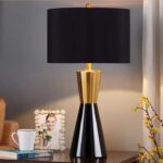 Gold and Black Iron Material Indoor Table Lamp