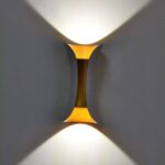 Golden Dye Cast Aluminium 6W Outdoor Lighting IP65 Completely Waterproof Led Wall Lamps