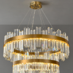 Lumind 2 layers Round Crystal Lamp LU8