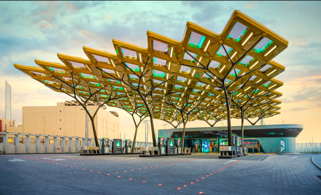 ENOC station lighting project near Dubai Exhibition Centre, UAE