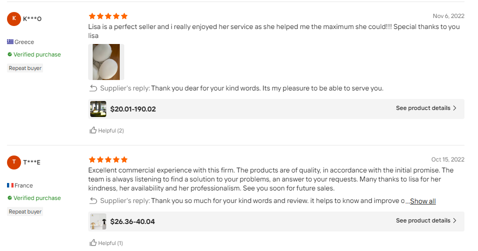 Verified Lumind customer reviews from Greece and France