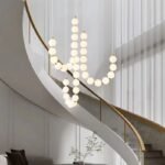 Lumind Cream Style Beaded Chandelier LU26