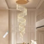 Lumind Luxury Rotating Crystal Chandelier LU28