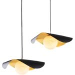 Lumind Marble Chandelier Lights
