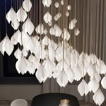 Lumind Ceramic Magnolia Flower Pendant Light LU29