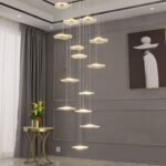 Lumind Rotating Lotus Leaf Chandelier LU24
