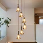 Lumind French Spiral Stair Pendant Light LU13