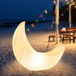 Outdoor Glowing Crescent  Moon lights LU03