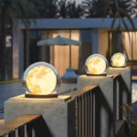 Lumind Outdoor Moon Pillar Lights-LP03
