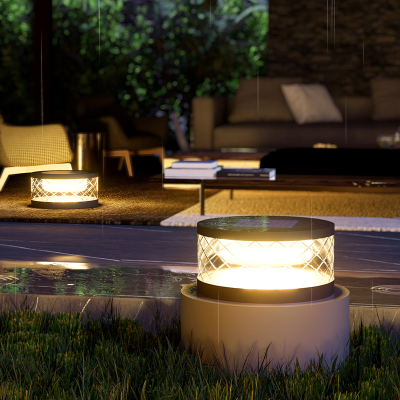 主图-01 Lumind Outdoor Solar Pillar Lights-LP10 - Image 1