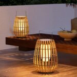 Lumind Solar Portable Outdoor Rattan Light-LD24