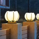 Lumind Outdoor Lotus Pillar Lights-LP01