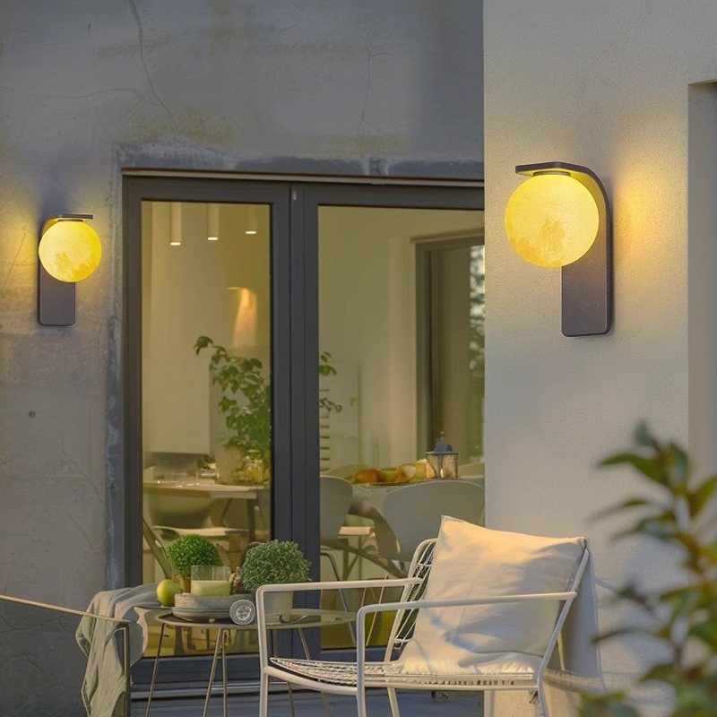 主图-03 Lumind Outdoor Moon Wall Lamp-LW07 - Image 1