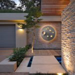 Lumind Outdoor Space Moon Wall Lamp-LW04
