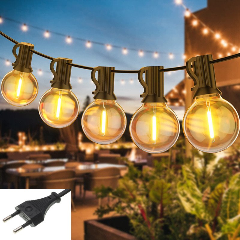 主图-07 Lumind Solar Outdoor Globe String Lights-LG03 - Image 1