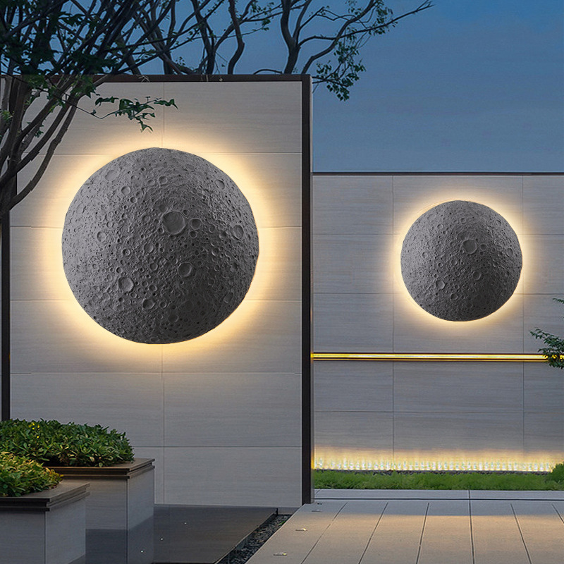 主图-12 Lumind Outdoor Moon Wall Lamp-LW01 - Image 1