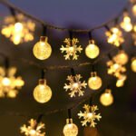 Lumind Solar Outdoor Star String Lights-LG06