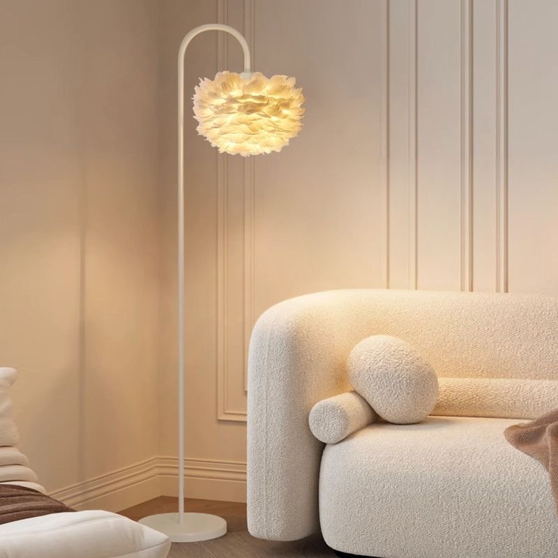 主图-01 Lumind Feather Floor Lamp-LF05 - Image 1