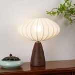 Lumind Wabi‑Sabi Minimalist Bedside  Table Lamp-LT21