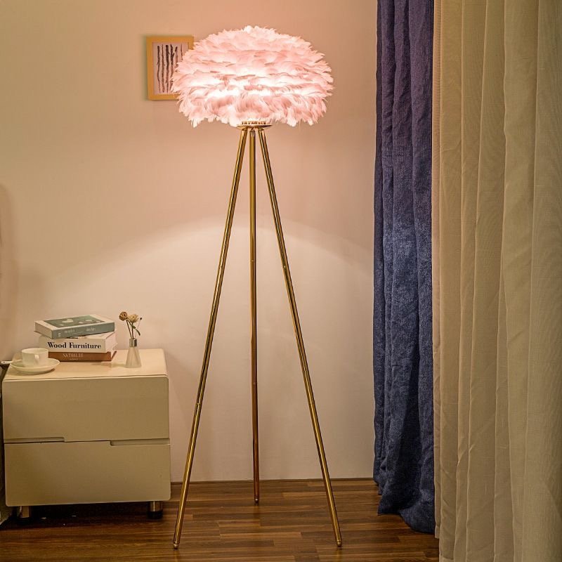 主图-03 Lumind Home Feather Floor Lamp-LF09 - Image 1