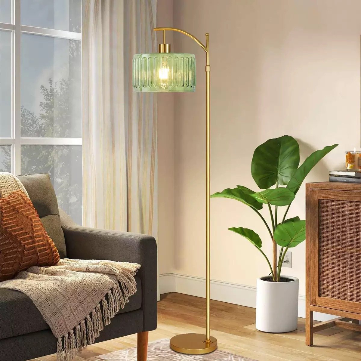 主图-11 Lumind Glass Decorative Standing Lamp-LF07 - Image 1
